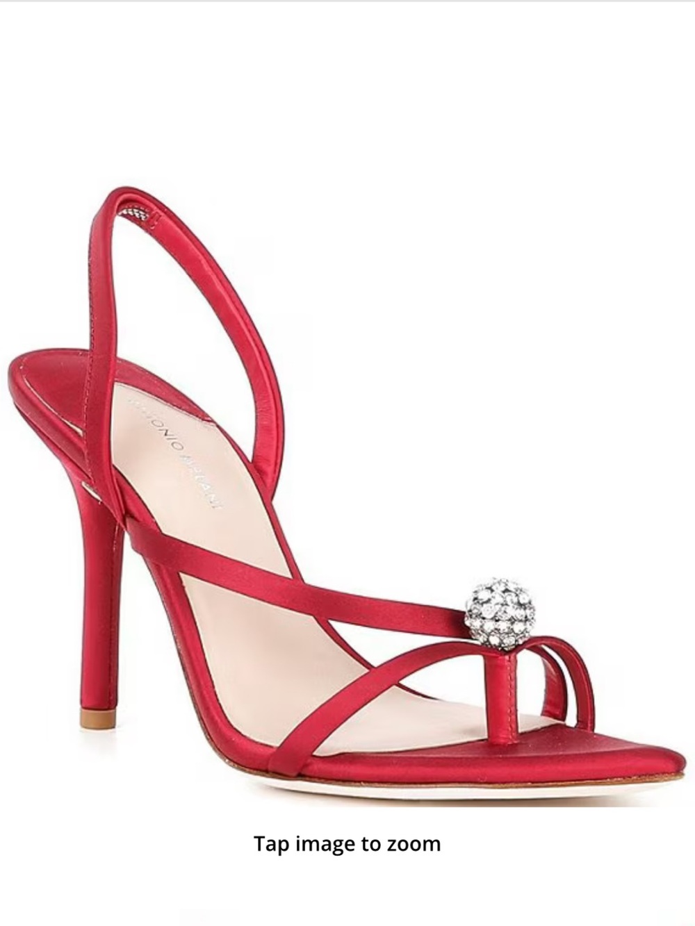 New with tags gorgeous Antonio Melani, the Ames Two Satin Ornamented Toe Thong